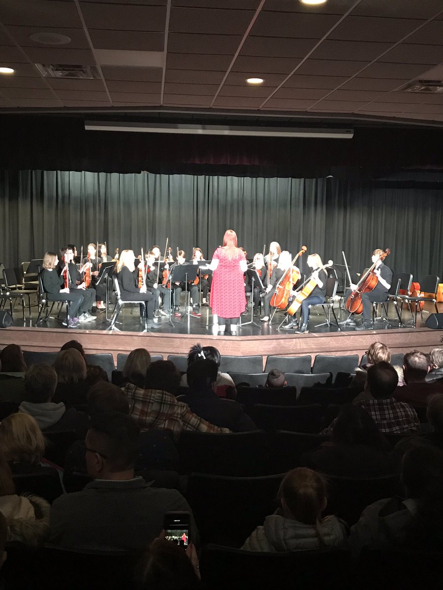 NickShultis's tweet photo. Took in an outstanding orchestra concert. Thank you Mrs. Shank and students for a great way to end the night. #theisenmiddleschool https://t.co/2xvX6bH5vF