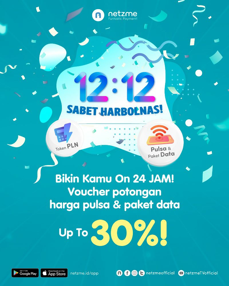 netzmeofficial's tweet photo. #SABET Bikin Internet Anti Lelet Saat #Harbolnas 12.12!
#JadikanNyata
https://t.co/ZRAC5EVg1L
#flashsale #diskonpulsa #pulsamurah #diskonkuota #kuotamurah https://t.co/idEvbSZrqI