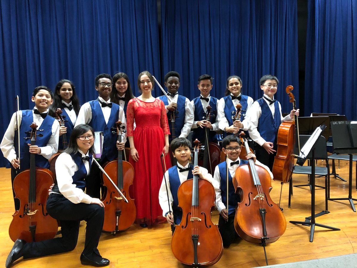 gms_orchestra's tweet photo. Thank you so much for playing the cello solo to Lament for our Chamber Orchestra Ms Dugas! https://t.co/SjNUzcCqfF