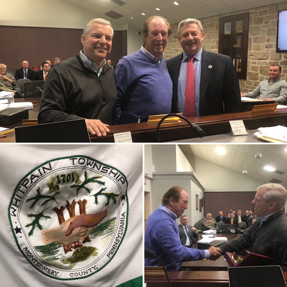 TheJoeyFay's tweet image. @ConnerSolution @zucker_adam and the @WhitpainTwp planning commission got to bid a warm farewell to longtime township advisor and friend Van Rieker!