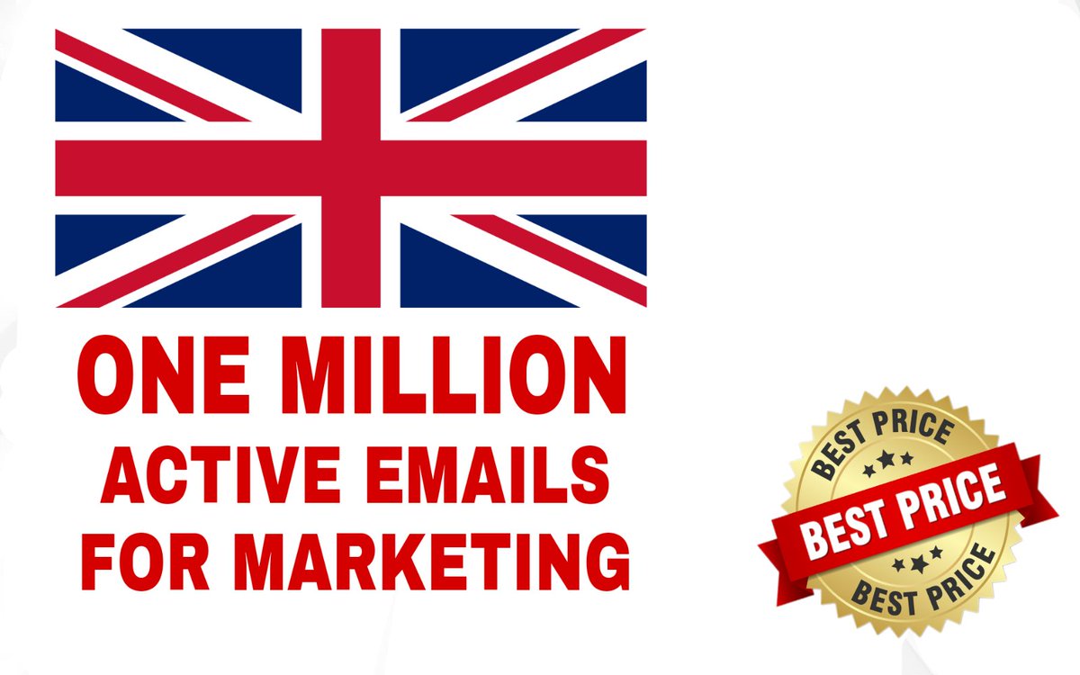 DemGoodz44's tweet image. One Million Business Database Email List for Marketing,UK,USA,WorldwideBOOST YOUR SALES!!!!!!*Do you want to reach more customers?*Do you want to send emails to as many users as possible?*Do you want to Boost traffic and revenue to your  #Business #Databa bit.ly/38v5oDY
