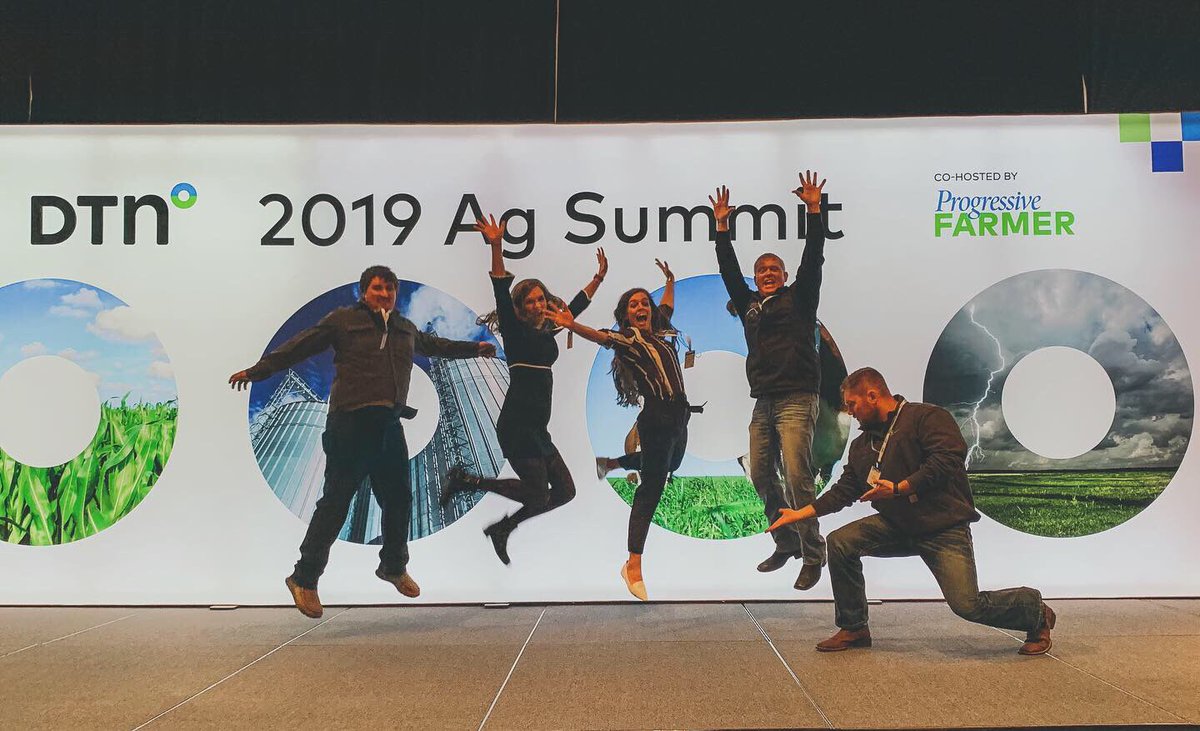 ErnHolbert's tweet photo. twitter friends are now real life friends, so that’s pretty cool // having the best time at DTN Ag Summit with the other brand ambassadors learning all sorts of new things to take back to the farm and meeting farmers from all over the country! https://t.co/Tn8TfFaM7u