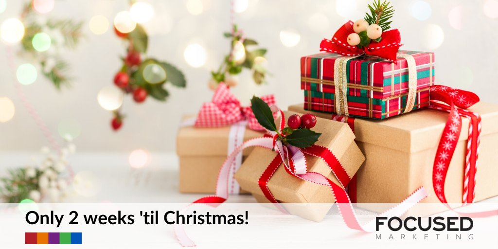 Focused_Mkt's tweet photo. Only 2 weeks left until Christmas! It's that time of year our office goes on holiday. Our Christmas break this year goes from 20th December until 6th January. https://t.co/sgpnVYU902
