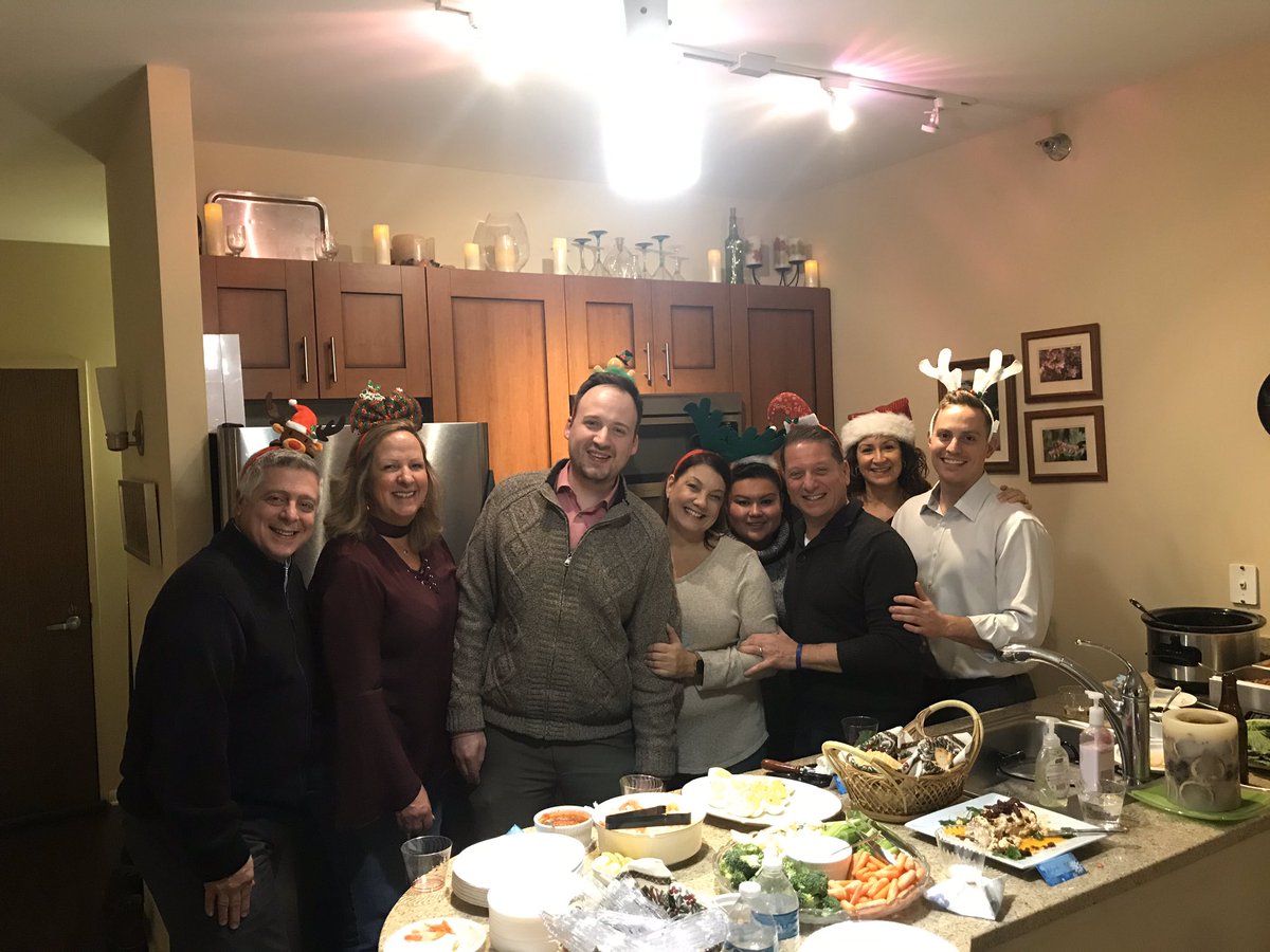 BrianGabrielUAL's tweet photo. The work our De-Escalation team accomplished in 2019 was remarkable. Tonight, we celebrate with a holiday party for the ages - reindeer hats included! 

#BeingUnited @weareunited https://t.co/qIgKozENRf