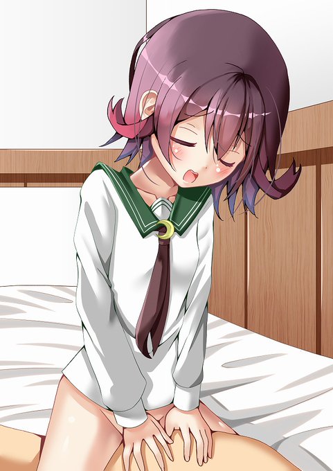 #艦これ
睦月ちゃん描きました～～～～～ 