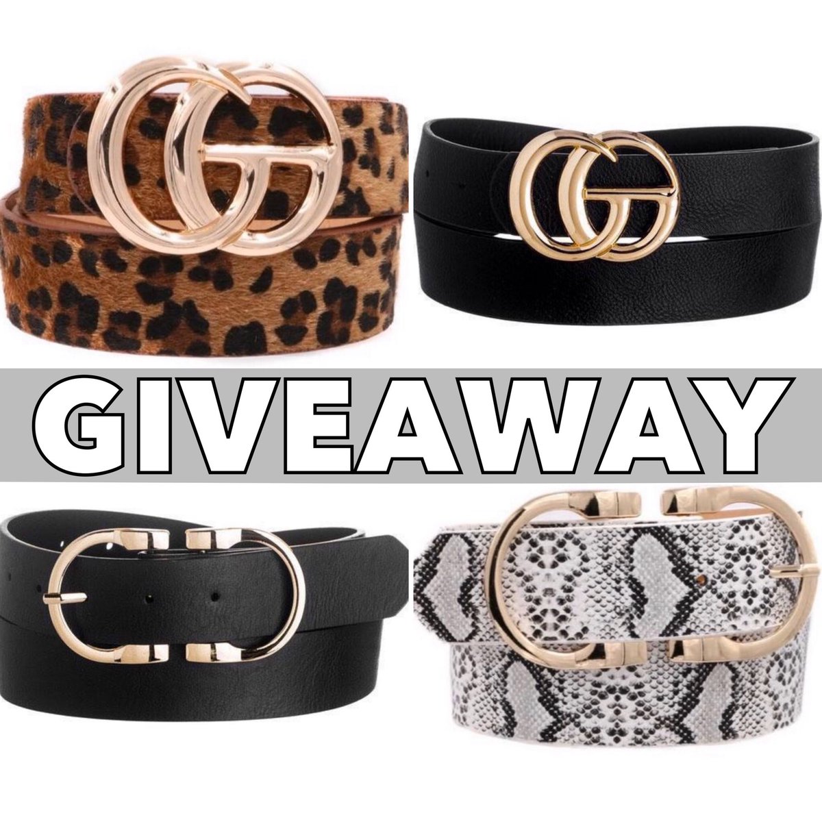 bellabloombtq's tweet photo. GIVEAWAY 🎊🎉

We just restocked 15 of our best-selling belts, so we are giving away ANY belt of choice to a lucky gal!

To Enter:

1. Follow @bellabloombtq &amp; @KatlynMaupin 
2. Comment with your favorite belt
3. RT this tweet

Ends 12/15 @ 5PM CST🖤

https://t.co/rGkmhkmlRp https://t.co/LyRHSswKPk