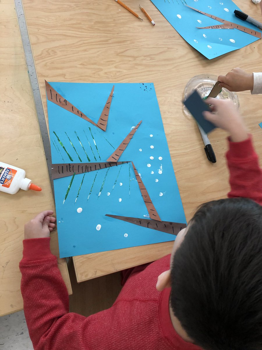 GretchenProcto3's tweet image. Winter tree collages... preparing for our cardinals :)