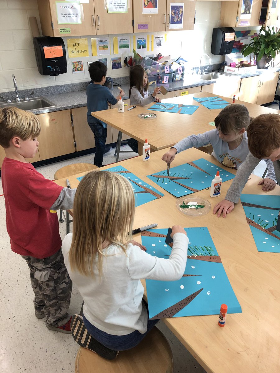 GretchenProcto3's tweet image. Winter tree collages... preparing for our cardinals :)