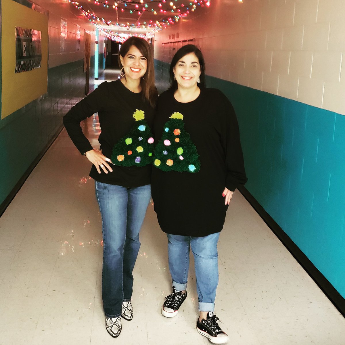 dianaybar05's tweet photo. Melve and I celebrating the 12 days of Christmas with our Rock Solid Staff and Teachers! Our shirts rock thanks to Melve's creativity❣
#christmastreetee #favoritetimeofyear🎄 https://t.co/Rg0jrgpNDj