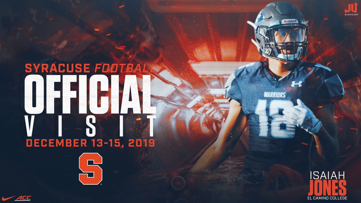 Zayjones003's tweet photo. Official visit to Syracuse this weekend🍊 @CoachLustig https://t.co/c1DLKZLmWG