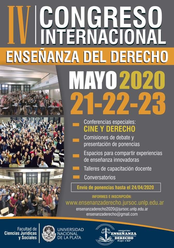 Cuarto Congreso de Enseñanza del Derecho. facebook.com/10715462998359…