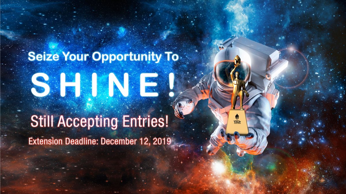 2019 Vega Digital Awards 
Extended Entry Deadline: 12 Dec, Thursday!
Once a year, we celebrate your achievements - WORLDWIDE. Share you best work with us today: vegaawards.com

#vegaawards #Website #DigitalMarketing #Campaign #websiteawards #Digital #webby #marketing