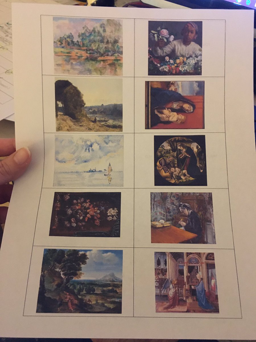 TX_MsMelton's tweet photo. When your child is on the UIL team (art section) for her elementary school, you best believe you figure out how to make double-sided flash cards of the paintings she needs to learn. 1 set down... only 3 more to go 🤗 https://t.co/1HRMJn3C8T