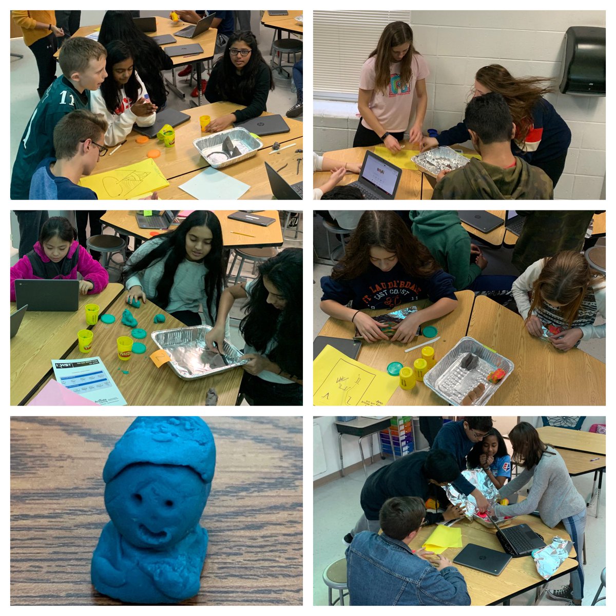 Behind on my tweeting... again 😬 Sorry! 6-0 and 8-0 have been measuring humidity, examining Chinese social classes and language, and building landforms! Inquiry learning is fun learning! 📚🔭🌏