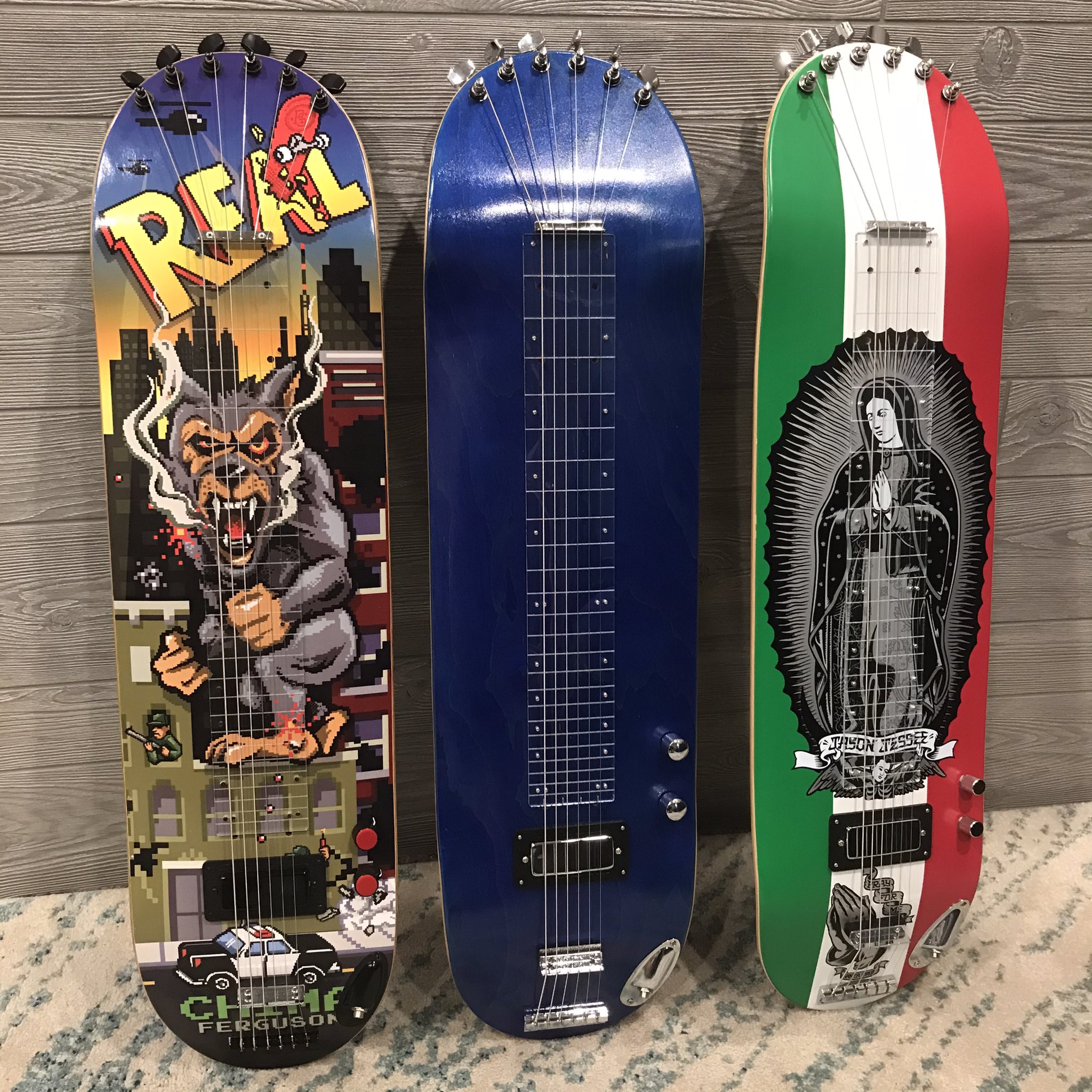 Skateboard lap steel deals