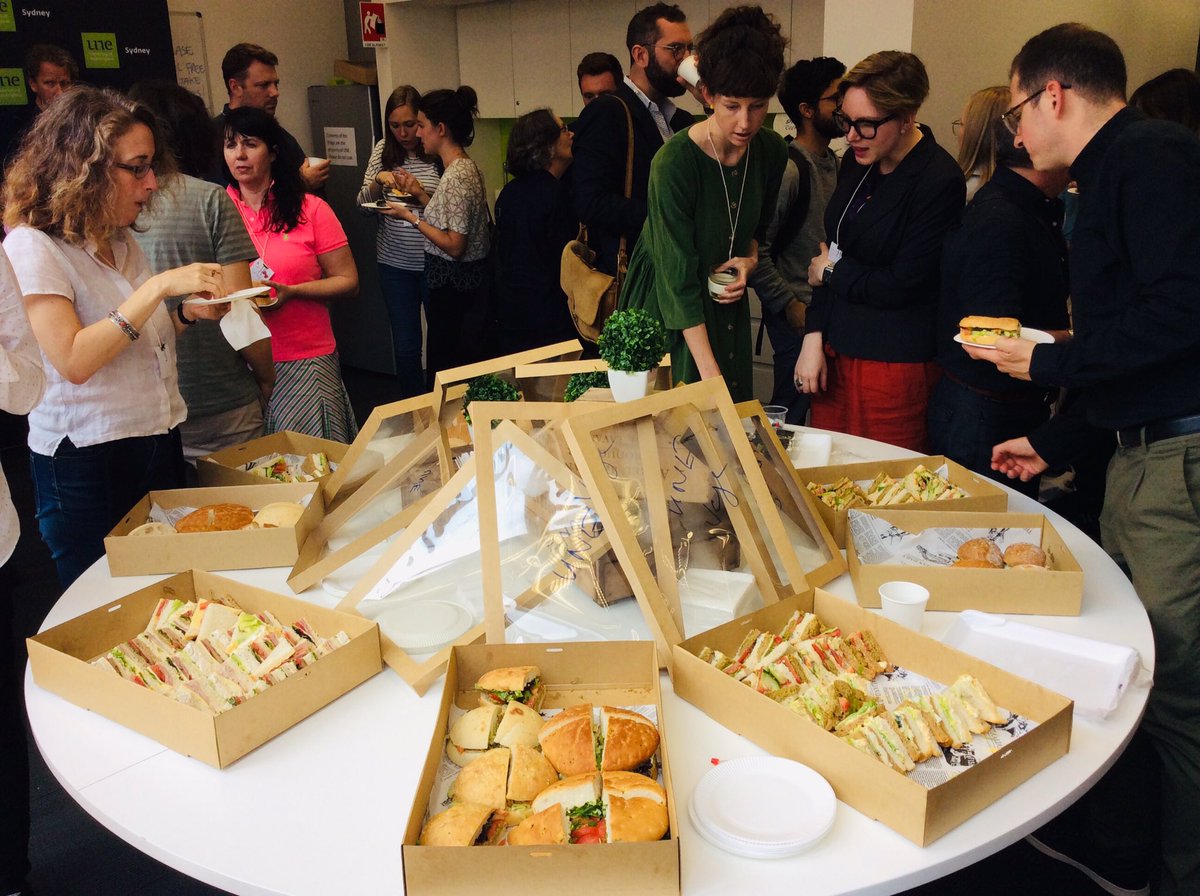 #ASFS2019 <a href="/AuFrenchStudies/">Australian Society for French Studies</a> so nice to see all our ASFS &amp; OULIPO Delegates chatting over lunch. <a href="/UNE_Sydney/">UNE Sydney</a> <a href="/UniNewEngland/">Uni of New England</a> <a href="/le_ningnangnong/">Sophie Patrick</a>