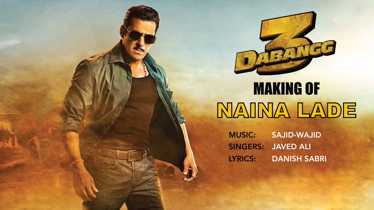 Making of #Dabangg3 Song #NainaLade #taaleemstudio youtu.be/eM-hXDyHoKw @BeingSalmanKhan @arbaazSkhan @sonakshisinha @saieemmanjrekar @PDdancing @KicchaSudeep @Nikhil_Dwivedi @SajidMusicKhan @wajidkhan7 @javedali4u @adityadevmusic @danishsabri12 @SKFilmsOfficial @TSeries