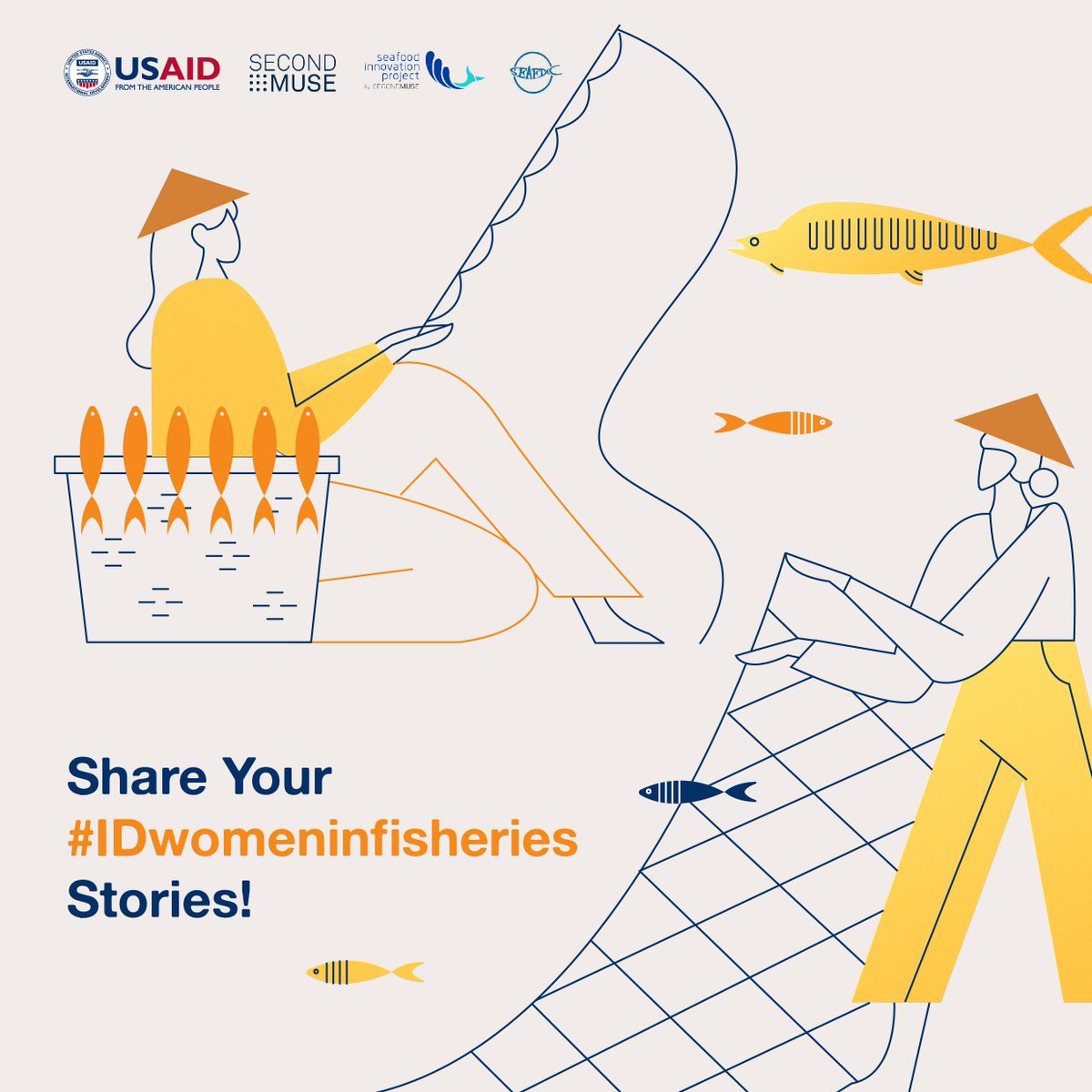 We would like to invite you to share inspiring stories about women in the fisheries sector. Tweet your stories and photos with the hashtag #IDwomeninfisheries and we will re-tweet your stories!