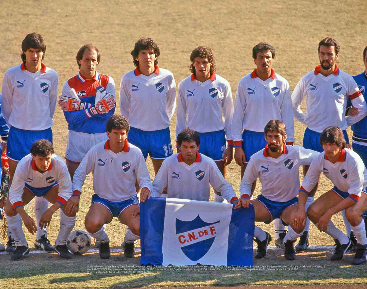 希少TOYOTA EUROPEAN/SOUTH AMERICAN CUP パンフ Nacional team 1988TOYOTA European and South American Cup (1988