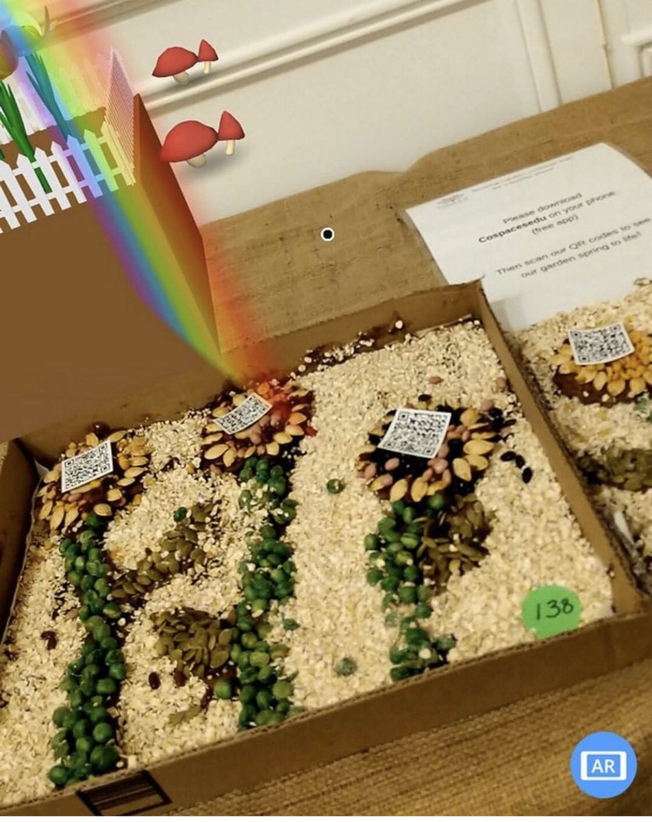 DrAmyMercado's tweet photo. Students created a “ginger bread” garden (made with human health in mind) and enhanced its environment with augmented reality! Check out their work at #frelinghuysenarboretum’s ginger bread house show! @CoSpaces_Edu #edtech #problemsolvingfortheplanet https://t.co/cyQslZo4XV