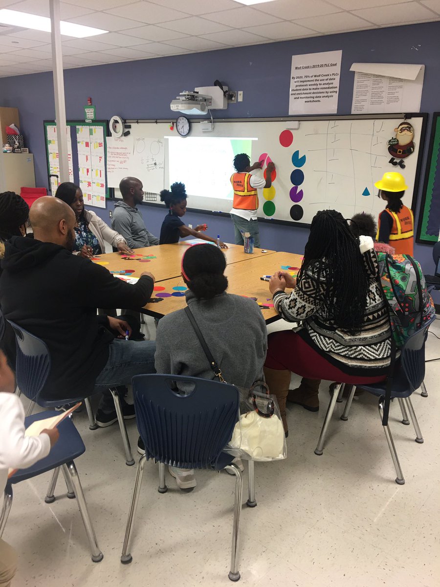 NovellaNBridges's tweet photo. What a great problem to have! No more seats at the table! Math Toolkit Night @WolfCreekWolves was awesome! #studentfacilitators #moreseatsneededplease #placevaluedisks #fractioncircles #partialsums #ROPES Parents really added to their toolboxes! @PrincipalDGlass @THRIVE_SLC https://t.co/rJbCbecoKw