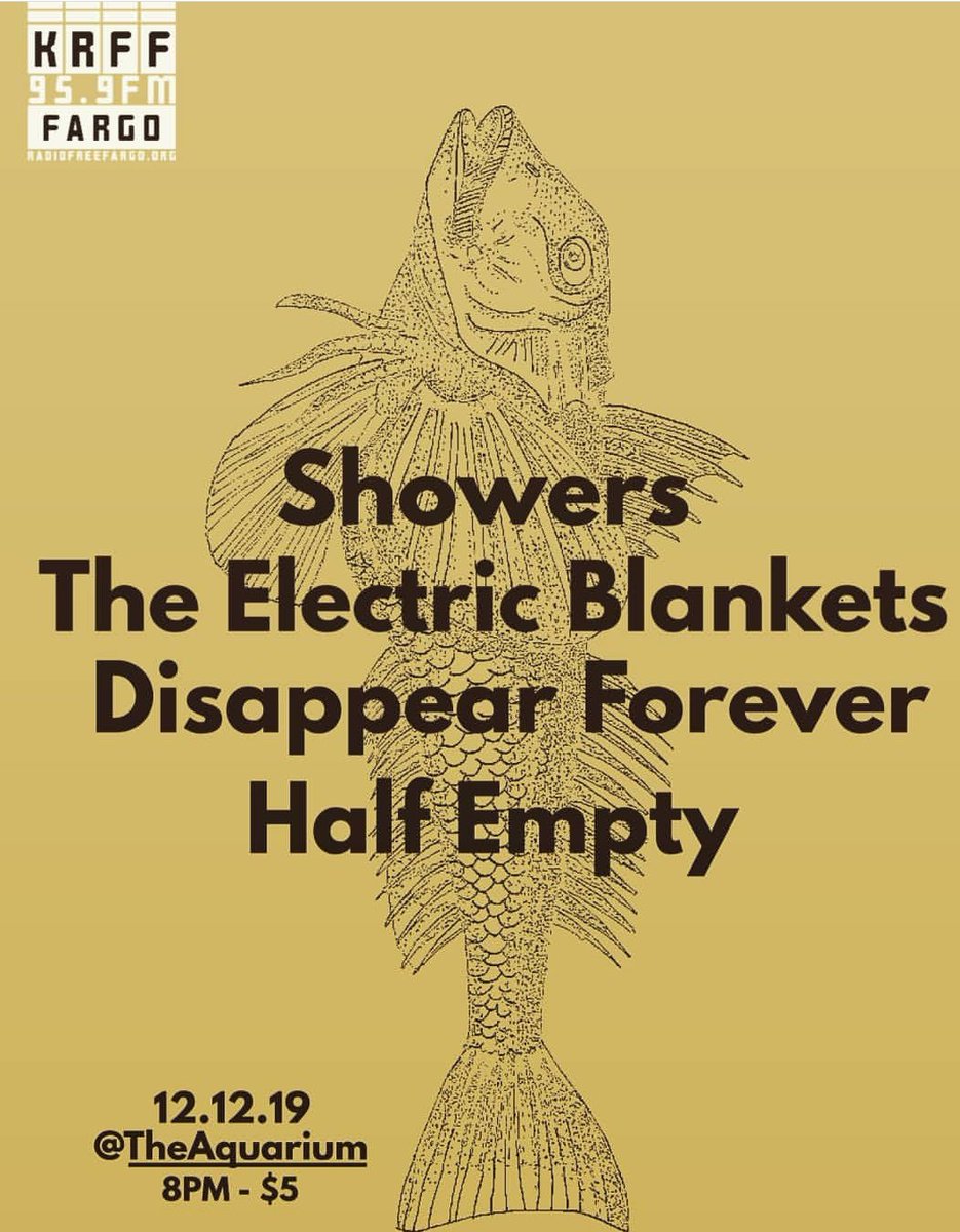 Here's an updated flyer for the gig on Thursday!
Come (if you're 21+) support/give your money to <a href="/KRFF95_9/">Radio Free Fargo95.9</a> 
It's gonna a be a blast!