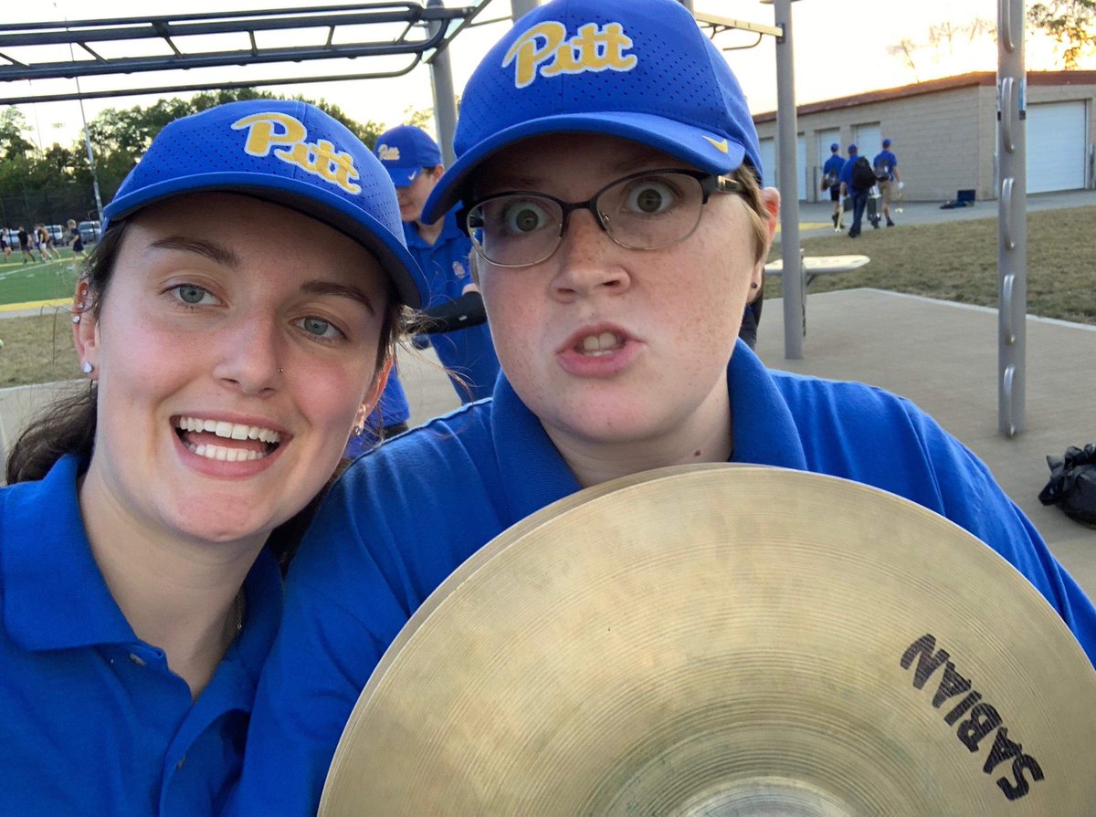 pittdrumline's tweet photo. Name: Mattie Banks
Actual Name: Chaplin
Section: Cymbals
Fav Mem: Acting silly in the stands with the cymbals 🤪 https://t.co/lMwnrTA18u