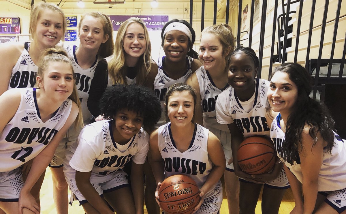 GreeceOdyssey's tweet photo. Can we get some love for the Lady Leopards?!  These athletes work hard on the court!  Tonight they hosted Brighton.  Come out to a game and cheer them on! #weareodyssey https://t.co/0EtRmbonwR