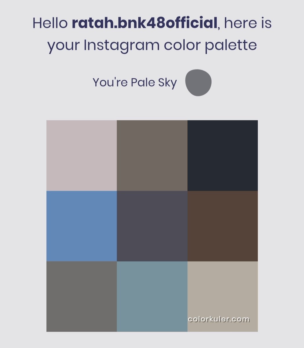 Weene14's tweet photo. Instagram ของรตา เป็นโทนสี pale sky ปกติสีโทนฟ้าๆ ของฟ้าหน้าหนาวในกรุงเทพ ปกติสีโทนฟ้าๆ จะบอกถึงความ สงบ จริงใจ เชื่อใจได้ #RatahBNK48 #BNK48 #colorkuler https://t.co/IlIEY8Ruud