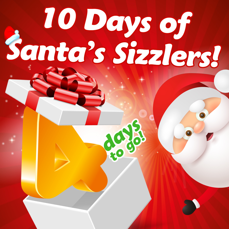 The countdown is ON!

4 Days to go before our first day of Santa's Sizzlers!  🎅🏻🎅🏿🎅🏾🎅🏽

From the 15th till the 24th of December, we will have a competition a day!!

Hands up if you're excited? 🙌🏻🙌🏽🙌🏾🙌🏿