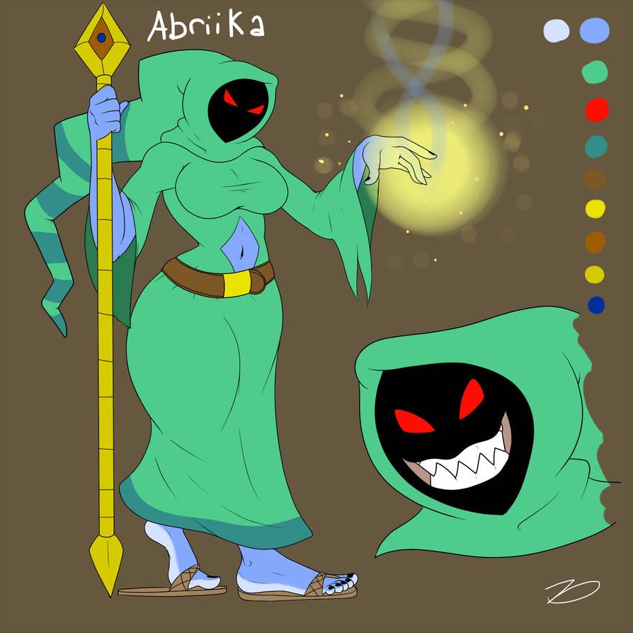 Abriika, the goddess of sorcery Has a big lust for power Is always looking ...