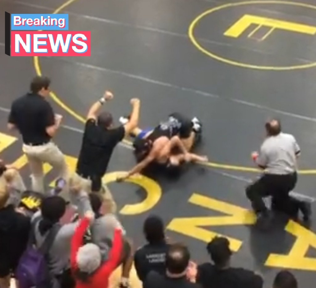 BallwinA's tweet photo. Congratulations to #Hunter28 on his first pin and win for @LHSwrestlers tonight! https://t.co/sOpAjTXZUW