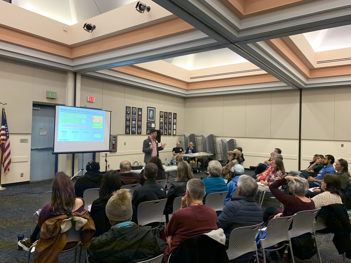 Oceanside Board member Eric Joyce sharing why we need to adequately fund our  K-12 schools. People are ready to collect signatures and support <a href="/Schools1stCA/">Yes on Prop 15! (Schools & Communities First)</a>.  #EdFunding