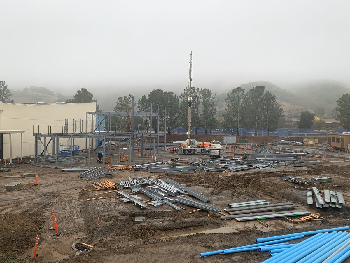 TLHSTrojans's tweet image. Construction progressing at TLHS. The beginning of the new Student Commons/Library/Music Room/Small Theater...