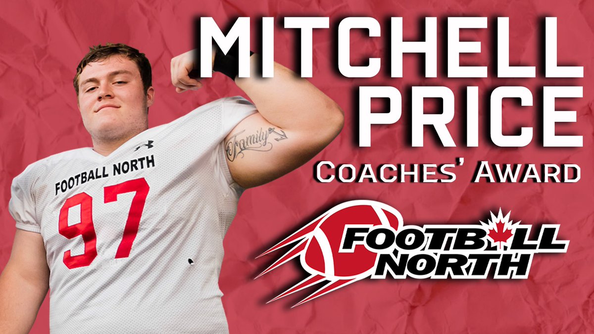 FootballNorthca's tweet photo. #FootballNorthAwards2019

Mitchell Price is receiving the Coaches' Award this year for his unrelenting drive on every down on the field, rep in the weight room, and breakdown in film.

Mitch has been instrumental in the development of Football North as a program. Thank you Mitch! https://t.co/MPWGKvfIwj