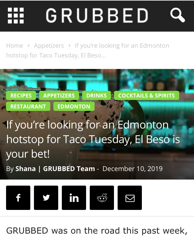 New Blog up on the website by the GRUBBED team 💚 Link in bio!⁠
.⁠
<a href="/GRUBBED/">grub bed</a>⁠
<a href="/elbeso/">Patricia</a>
<a href="/yycrestaurants/">YYC Restaurants</a>⁠
⁠
⁠
⁠
#yycfood #yyceats #yycbites #grubbed #yycrestaurants #yycnow #yycliving #yycdatenight 
#calgaryisbeautiful #cocktails #yegfood #yegfoodie #yegrestaurants ⁠