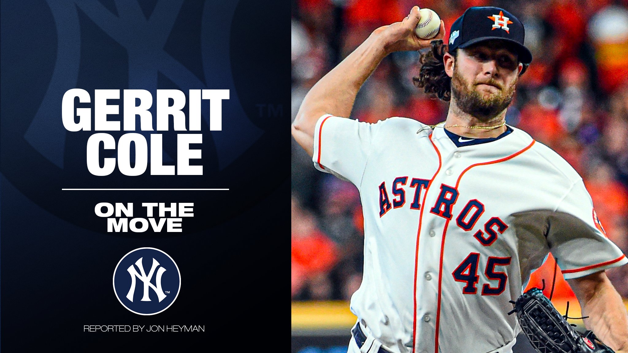 MLB on X: The Yankees get their man! Gerrit Cole will reportedly