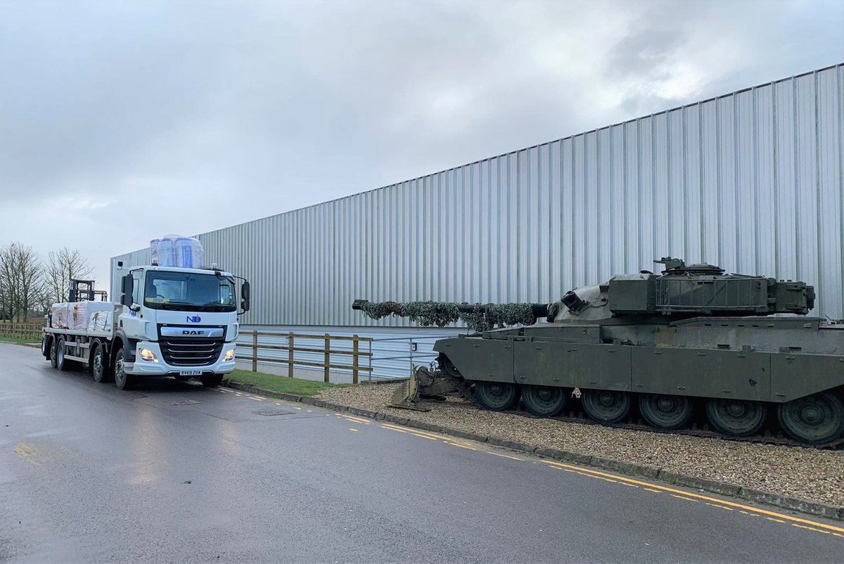 Our delivery drivers often face unusual challenges!! Another delivery down to the excellent Tank Museum #drywall #insulation #tankmuseum #Tank