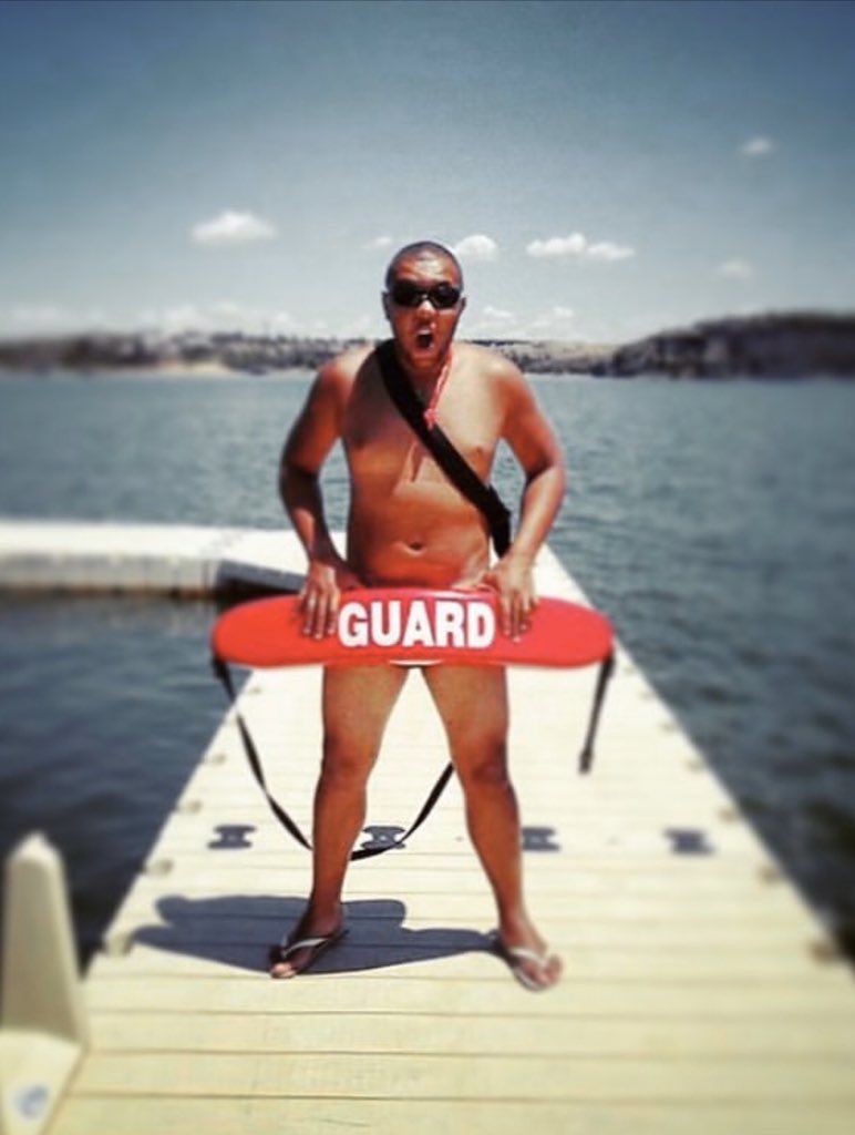 Dawg_Houston's tweet photo. My name is Dawg. Iโm a certified lifeguard and I am here to save your life. Miss those days as a camp counselor in Graford, TX. #CampGradySpruce https://t.co/yGVM7u3ZrV