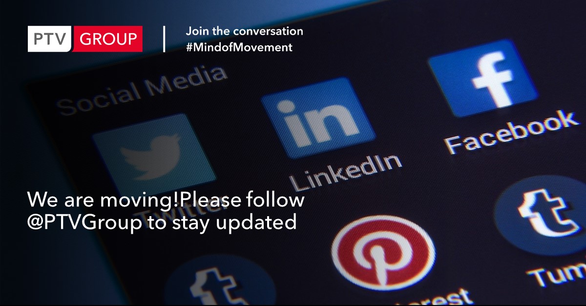 PTV_Group_UK's tweet photo. We're moving! Please make sure to follow @PTVGroup to keep updated with all the latest happenings! 

#mindofmovement #ptvgroup #socialmedia https://t.co/AuKDwHqWOj