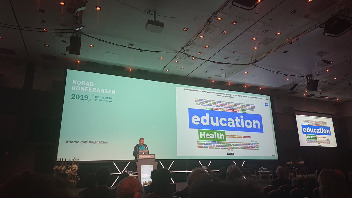 Visjon2030FR's tweet photo. At Norad conference on digitalization... Participants using Kahoot identified #Education as key for having high developmental impact @noradno @visjon2030 #noradkonf #digitaldev https://t.co/FndjQUdhAc