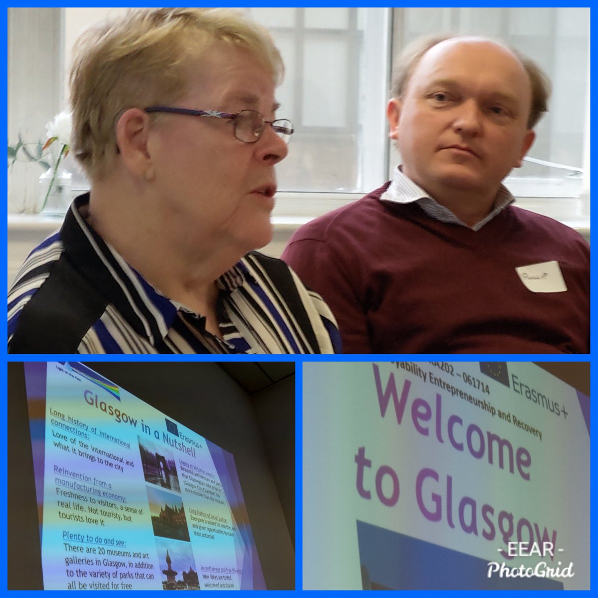 Morag talking about 'the most friendly city in the world':#Glasgow
#EEAR Kick Off #PeopleMakeGlasgow