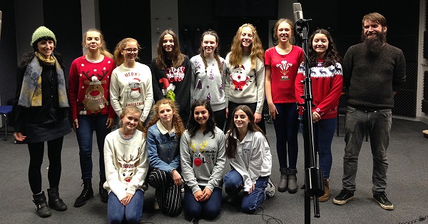 BabyBraveYeah's tweet photo. What's that? We recorded a CHRISTMAS SINGLE... ?!
With a choir?!!! 

"It's Christmas, La!"

>>> Read the press release! https://t.co/FdBrveCfh3

#TrueStory #MixingItRightNow #ComingSoon #Wrexham #FestiveHit https://t.co/AY7TpWGffz