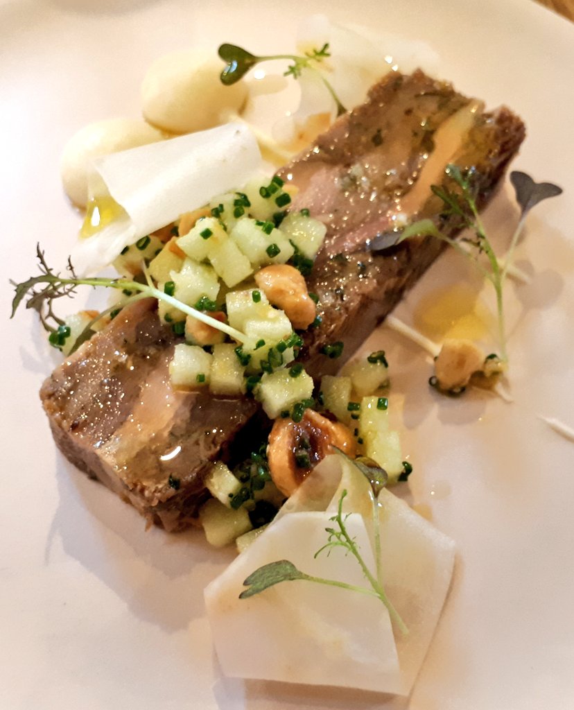 The art of terrine making is alive and well <a href="/TheBarnMH/">The Barn at Moor Hall</a> by <a href="/markdbirchall/">Mark Birchall</a> 
#Aughton #Lancashire
guide.michelin.com/gb/en/lancashi…