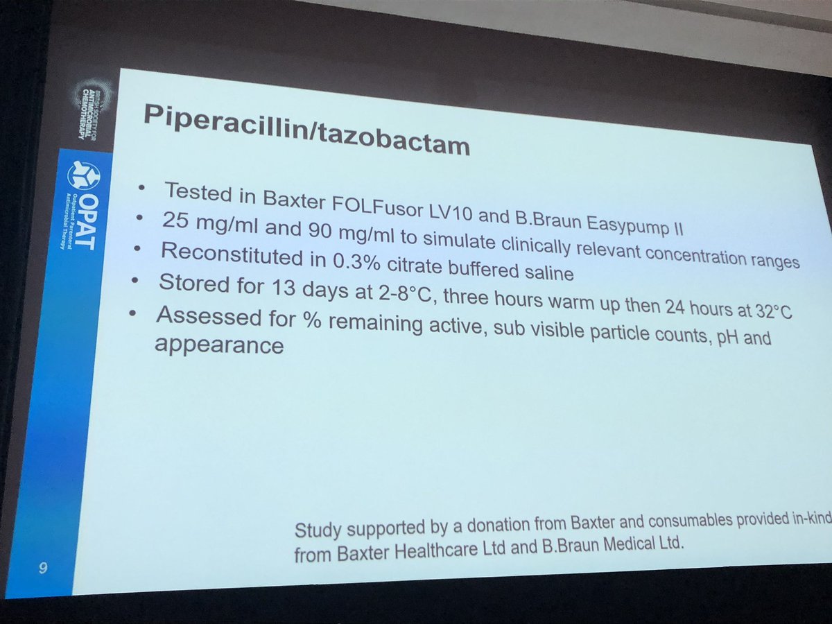 MGilchrist123's tweet photo. Delighted that @eopat now presenting new stability results #opat19 - well done everyone @jamiesonce @ItsTimHills @raseaton66 @BSACandJAC - first up pip tazo https://t.co/ECSS2zpdPK
