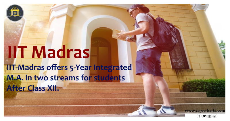 IIT-Madras offers 5-Year Integrated M.A. in two streams for students after Class 12th

👉Learn more: bit.ly/2E5q4Ep

#IITMadras #5yearIntegrated #MastersProgrammes #DevelopmentStudies #ApplicationProcess #EntranceExam
