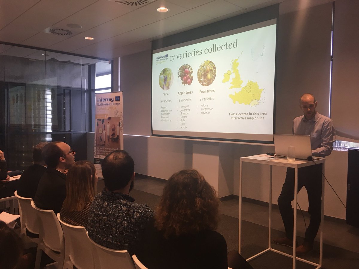 AgriWasteValue's tweet photo. The participants of the kick-off event @AgriWasteValue discover the first results of the project with @sebastienCajot of #Celabor! https://t.co/7gCknniAiv