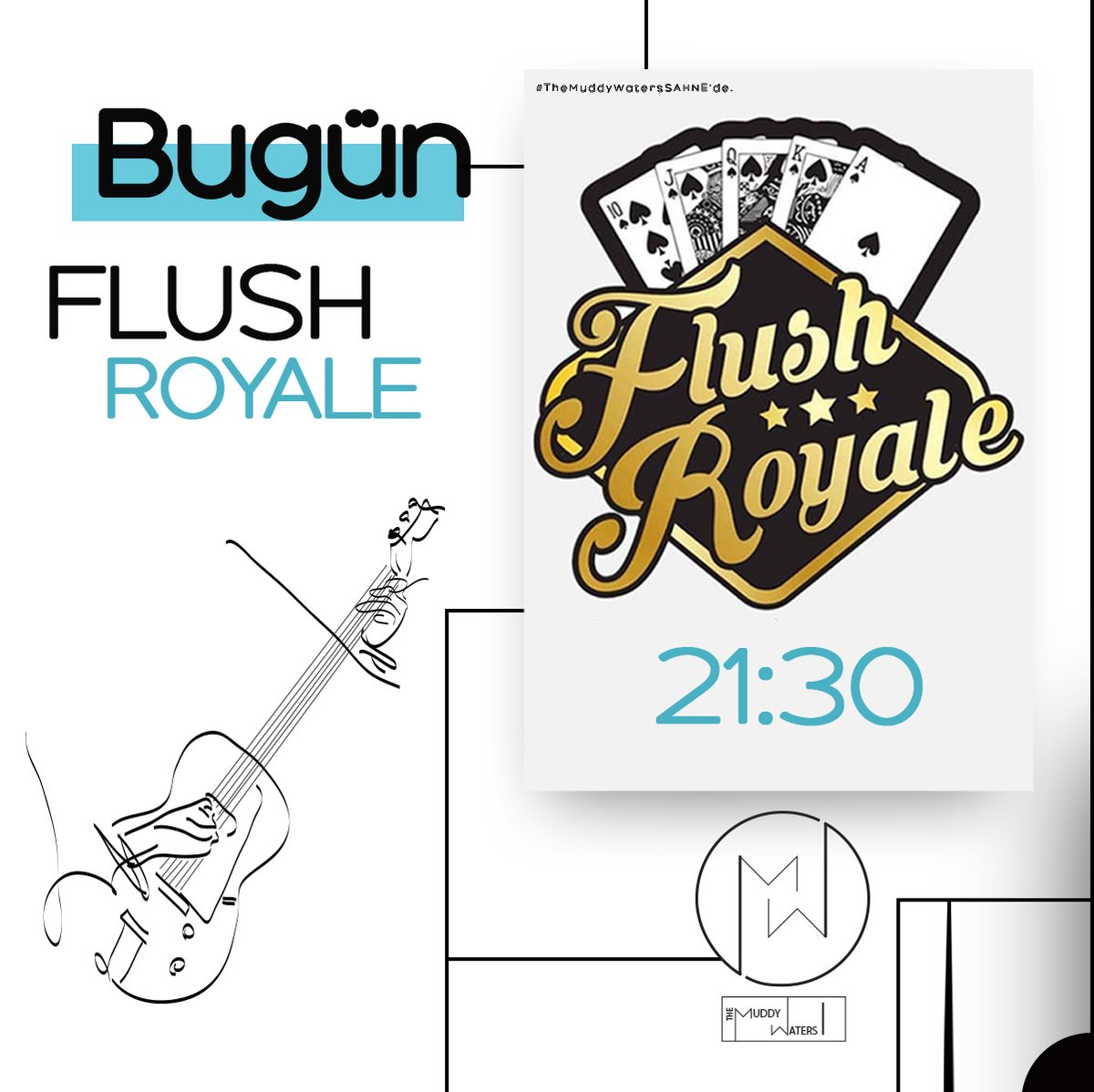 TheMuddyWaters2's tweet photo. Bu akşam sahnede #FlushRoyale!🎸✨
Girişler #ÜCRETSİZ!
#music #band #blues #bluesmusic #ankara #çankaya #ücretsiz #etkinlik #canlımüzik #sahne https://t.co/lZxRuQm7Mg
