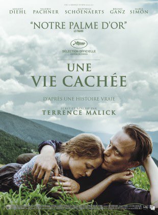slaroye's tweet photo. En salle aujourd’hui, le film de Terrence Malik #UneVieCachée une co-production @Orange_Studio_ 
#ahiddenlife #terrencemalick
@ugcdistribution https://t.co/yJAa6EXxLg