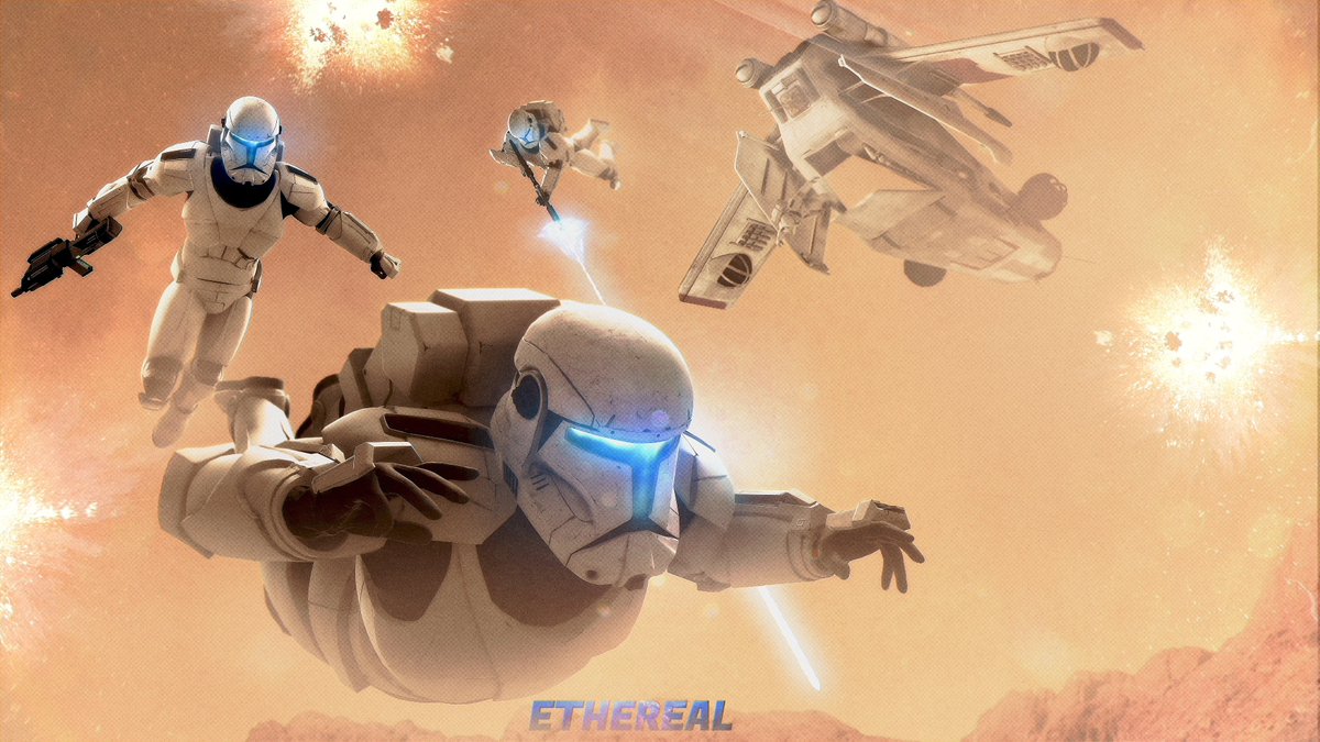 EtherealEOD's tweet image. "Alright Commandos, Let's head Move!"

Inspired by some old Republic Commando Concept Art.

Rendered in SFM &amp;amp; Composited in Photoshop.

Likes &amp;amp; RT's Appreciated!